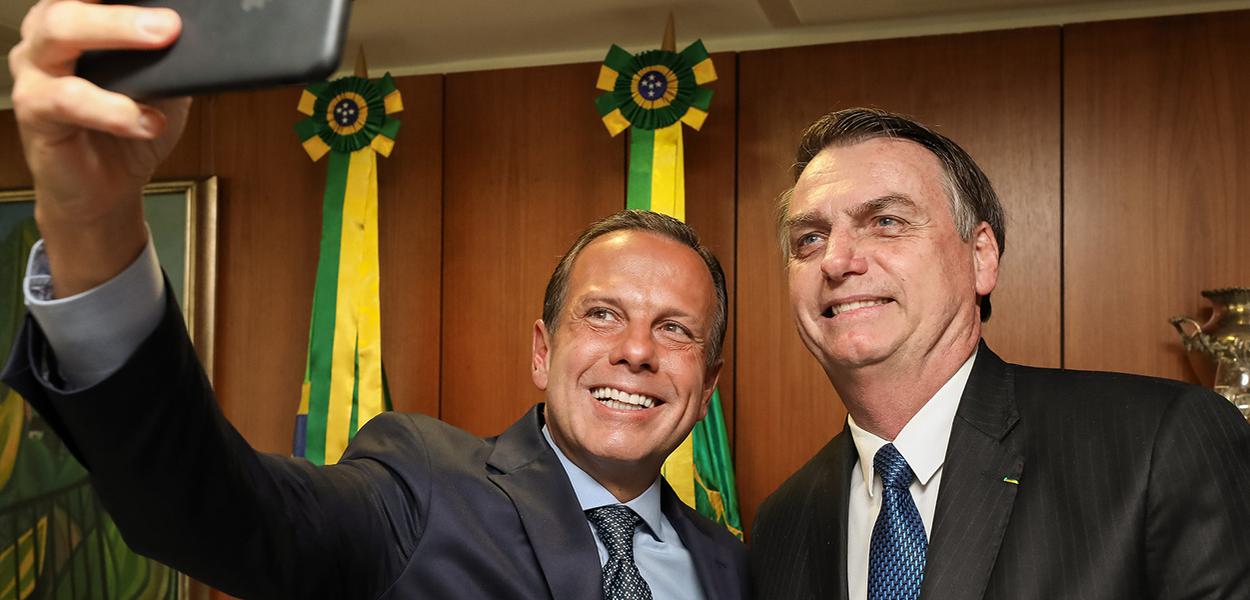 João Doria e Jair Bolsonaro