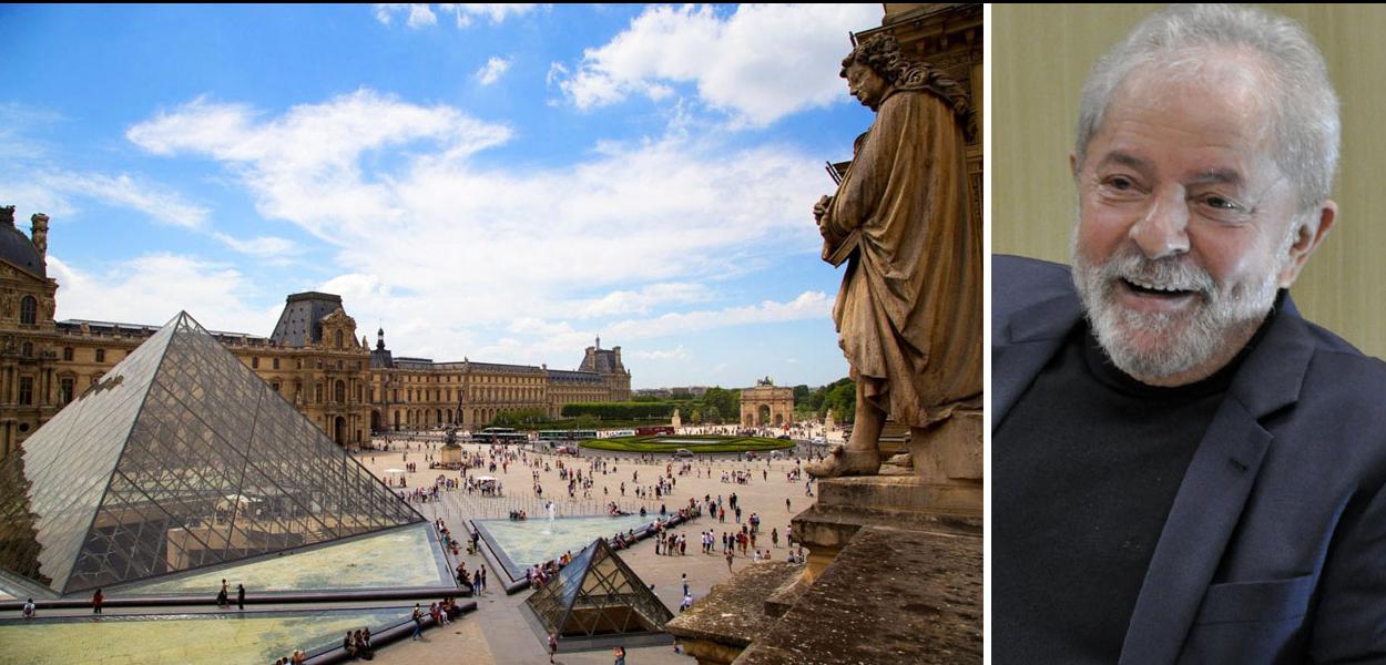 Lula e Museu do Louvre, Paris