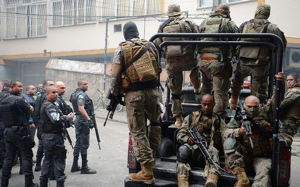 Operação policial na favela