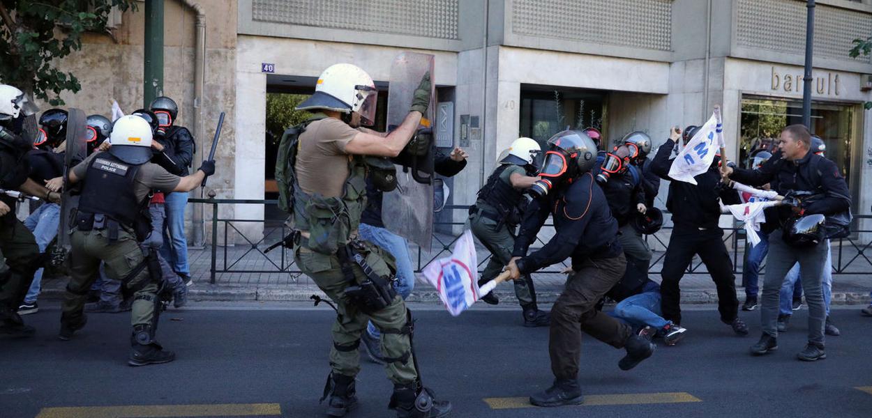 Manifestação da Grécia