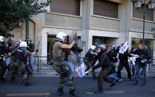 Manifestação da Grécia