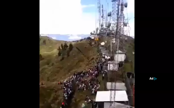 Povo do Equador desliga antenas de TV