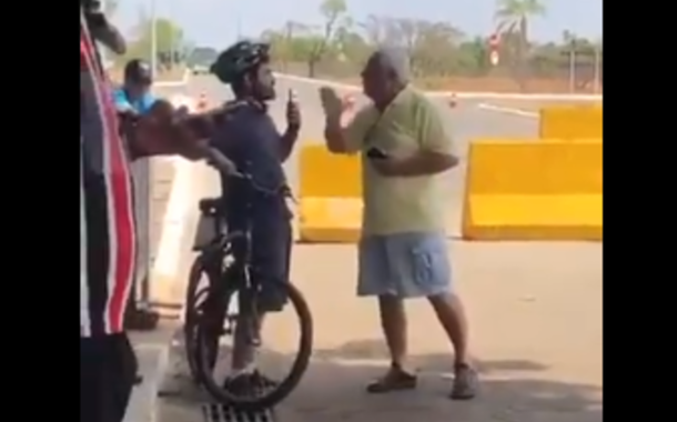 Bolsonarista ameaça ciclista