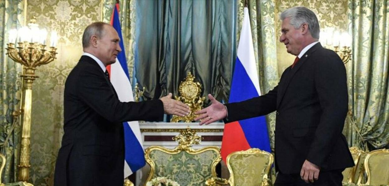 Putin e Díaz-Canel