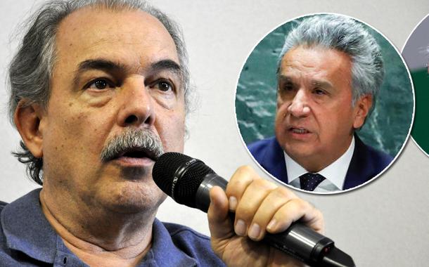 Mercadante, Lenín Moreno e Paulo Guedes
