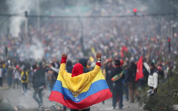 Protestos contra Lenín Moreno no Equador