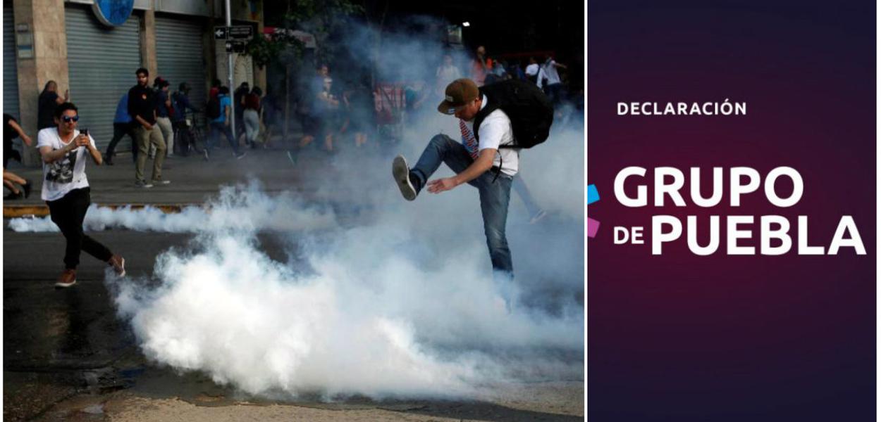 Protesto no Chile