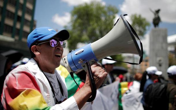 Protesto na Bolívia