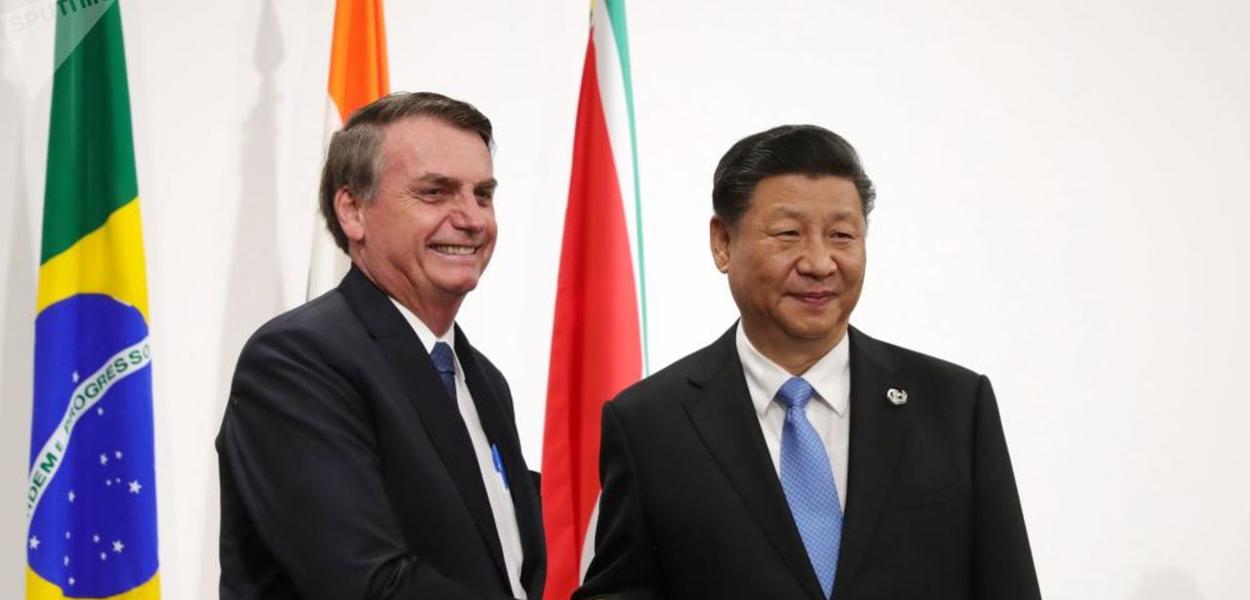 Bolsonaro e Xi Jinping