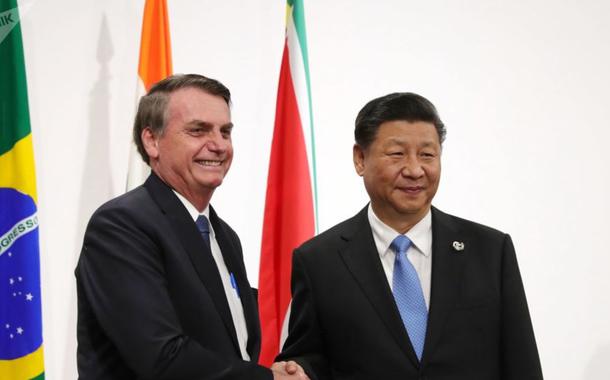Bolsonaro e Xi Jinping