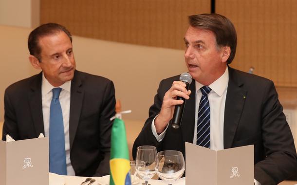Paulo Skaf e Jair Bolsonaro na China