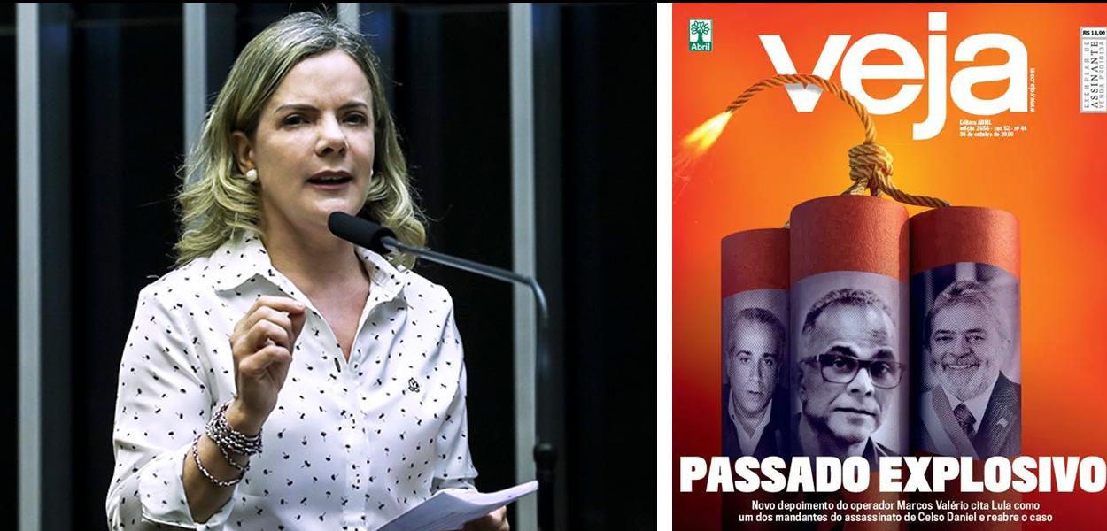 Capa da Veja e Gleisi Hoffmann