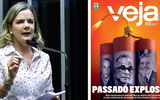 Capa da Veja e Gleisi Hoffmann