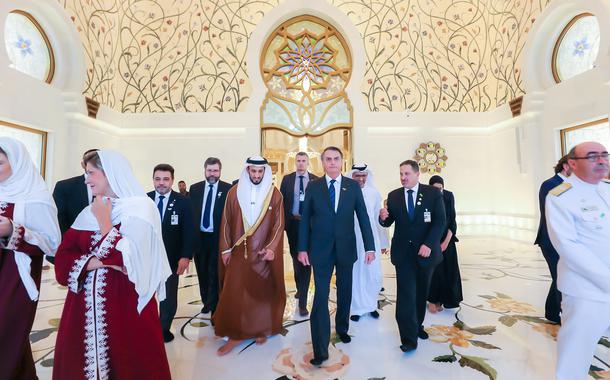 Jair Bolsonaro em Abu Dhabi