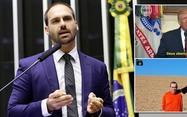 Eduardo Bolsonaro exalta Donald Trump