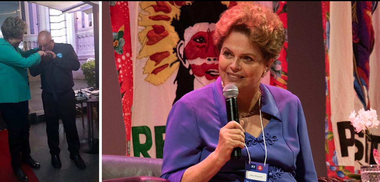 Ex-presidente Dilma Rousseff durante encontro do 247 em Niterói