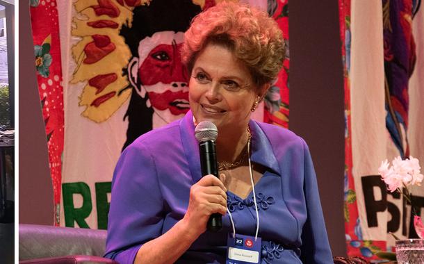 Ex-presidente Dilma Rousseff durante encontro do 247 em Niterói