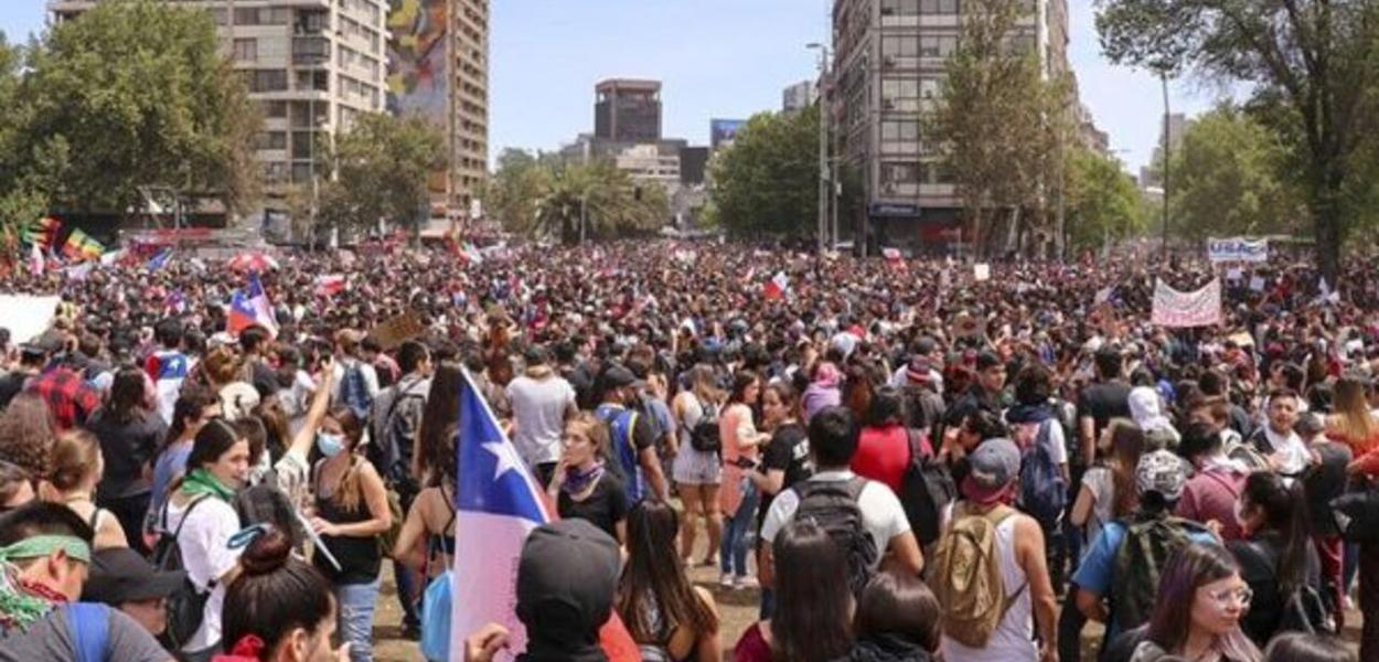 Manifestação no Chile