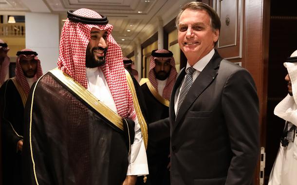 Jair Bolsnaro e Mohammed bin Salman