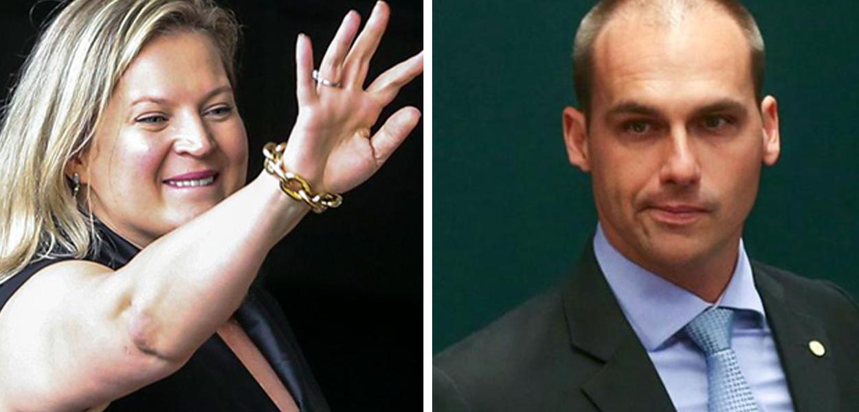 Joice enquadra Eduardo Bolsonaro: ponha-se no seu lugar