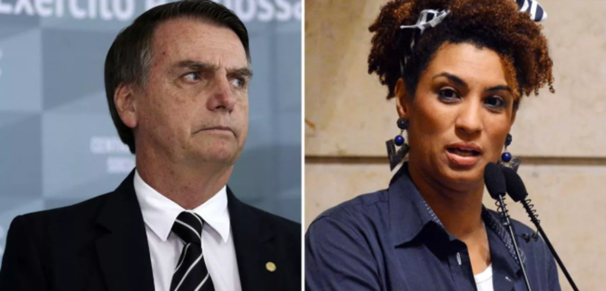 Jair Bolsonaro e Marielle Franco