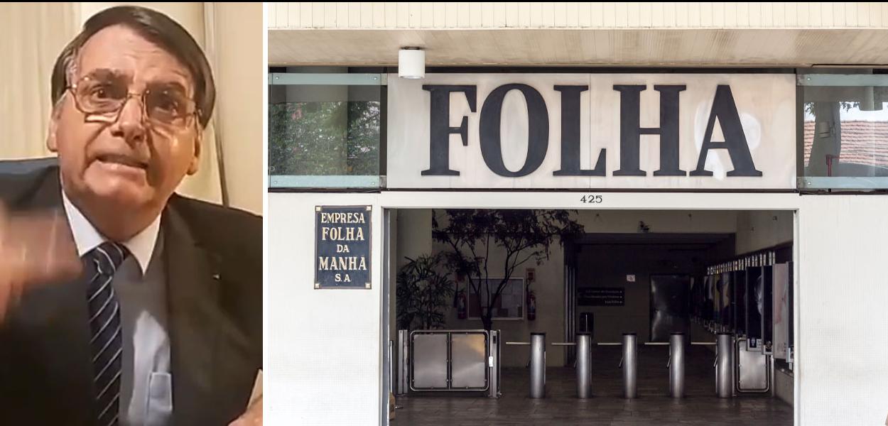 Jair Bolsonaro e Folha de S.Paulo