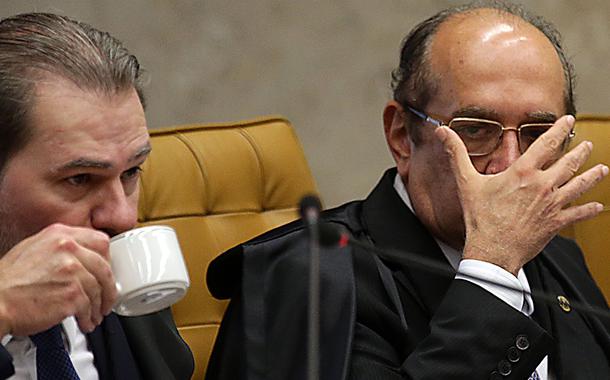 Os ministros do STF Dias Toffoli e Gilmar Mendes