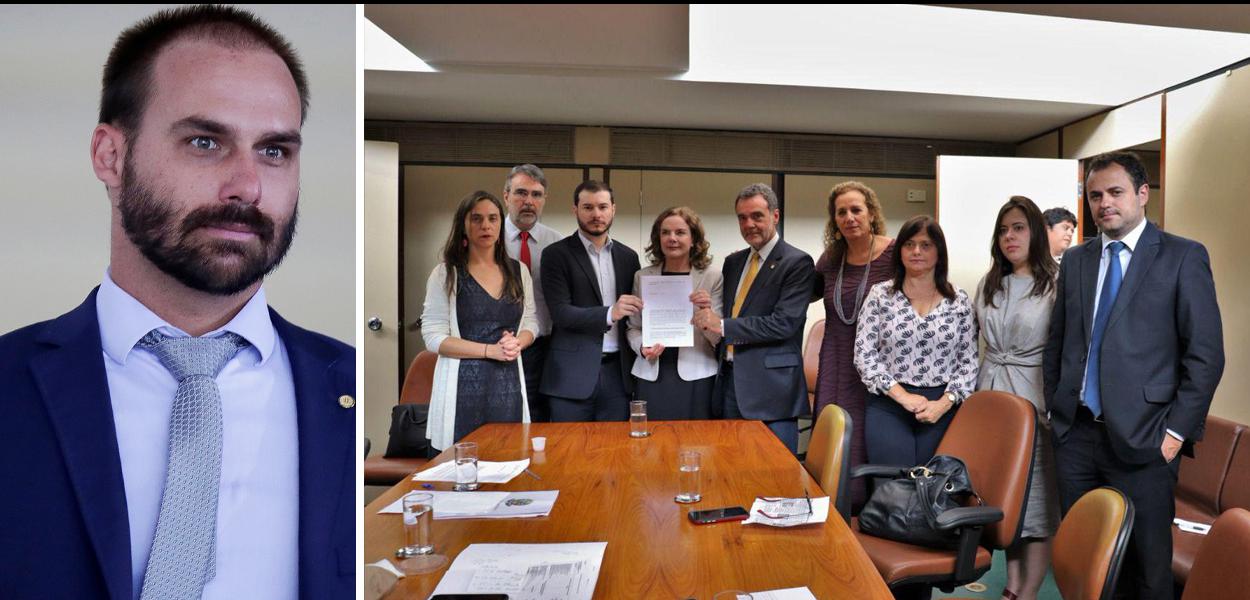 Oposição pede cassação de Eduardo Bolsonaro