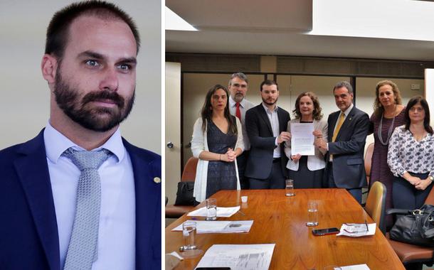Oposição pede cassação de Eduardo Bolsonaro