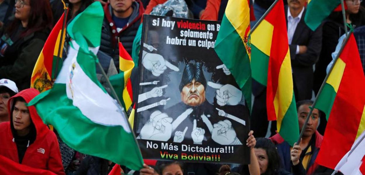 Protestos na Bolívia