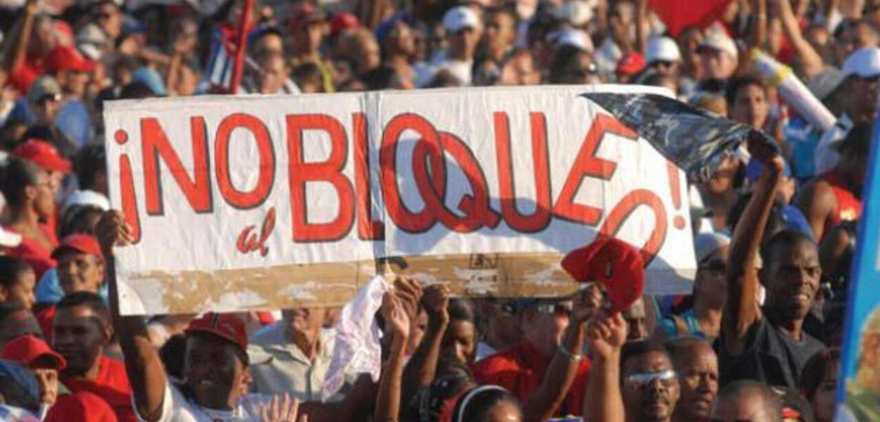 Não ao bloqueio