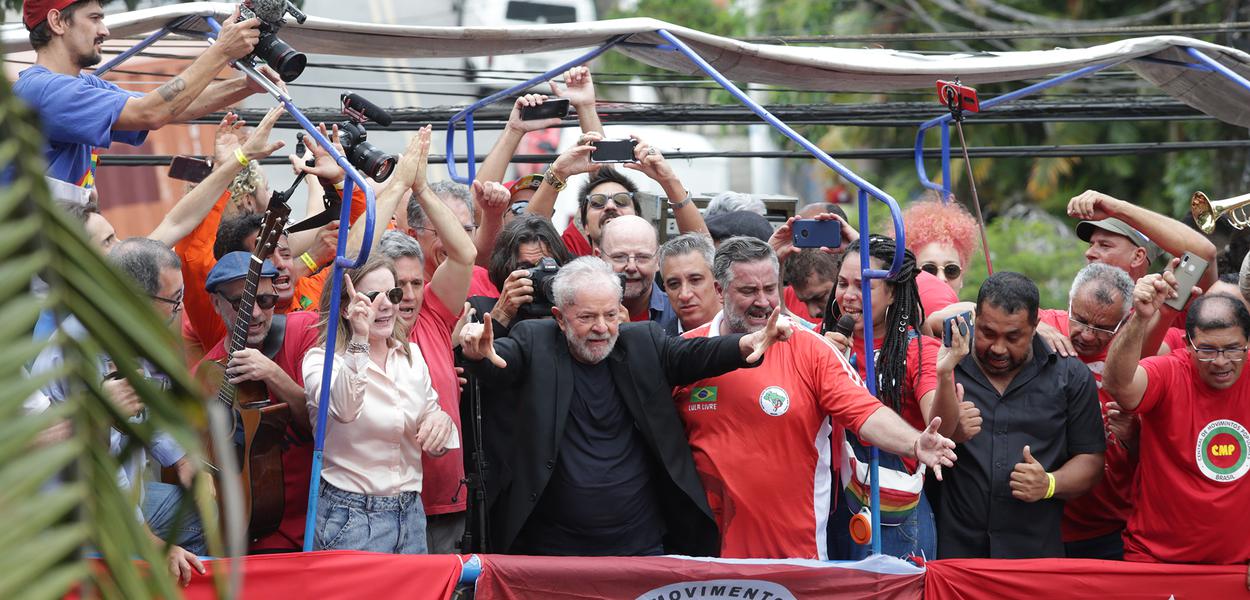 Lula no Sindicato dos Metalúrgicos do ABC, em São Bernardo