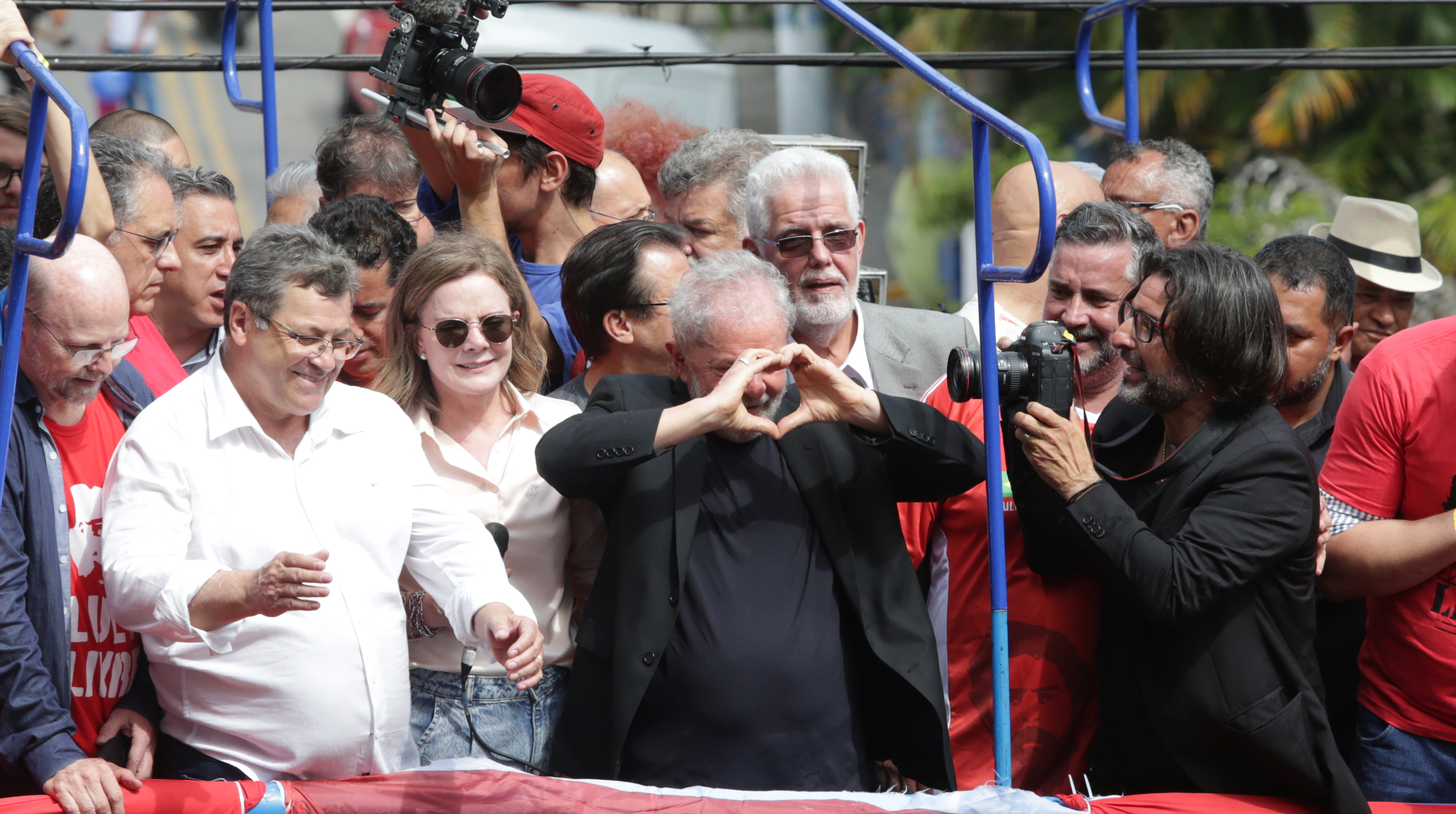 Ex-presidente Lula no Sindicato dos Metalúrgicos do ABC