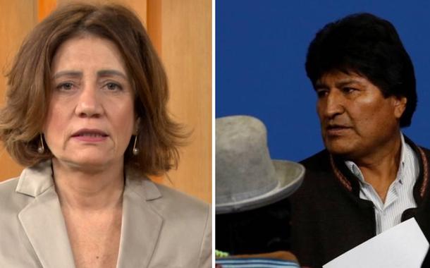 Miriam Leitão e Evo Morales