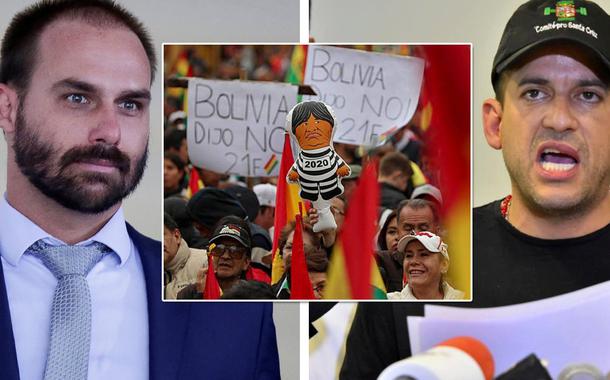 Eduardo Bolsonaro e Luis Fernando Camacho
