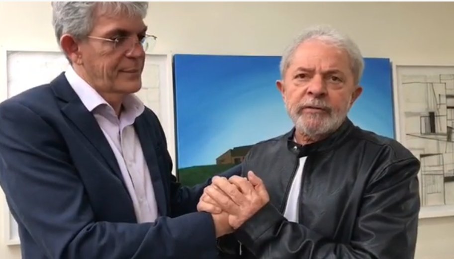 Lula e o ex-governador da Paraíba Ricardo Coutinho