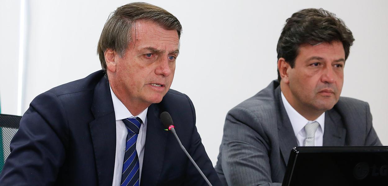 Jair Bolsonaro e Ministro da Saúde Luiz Henrique Mandetta