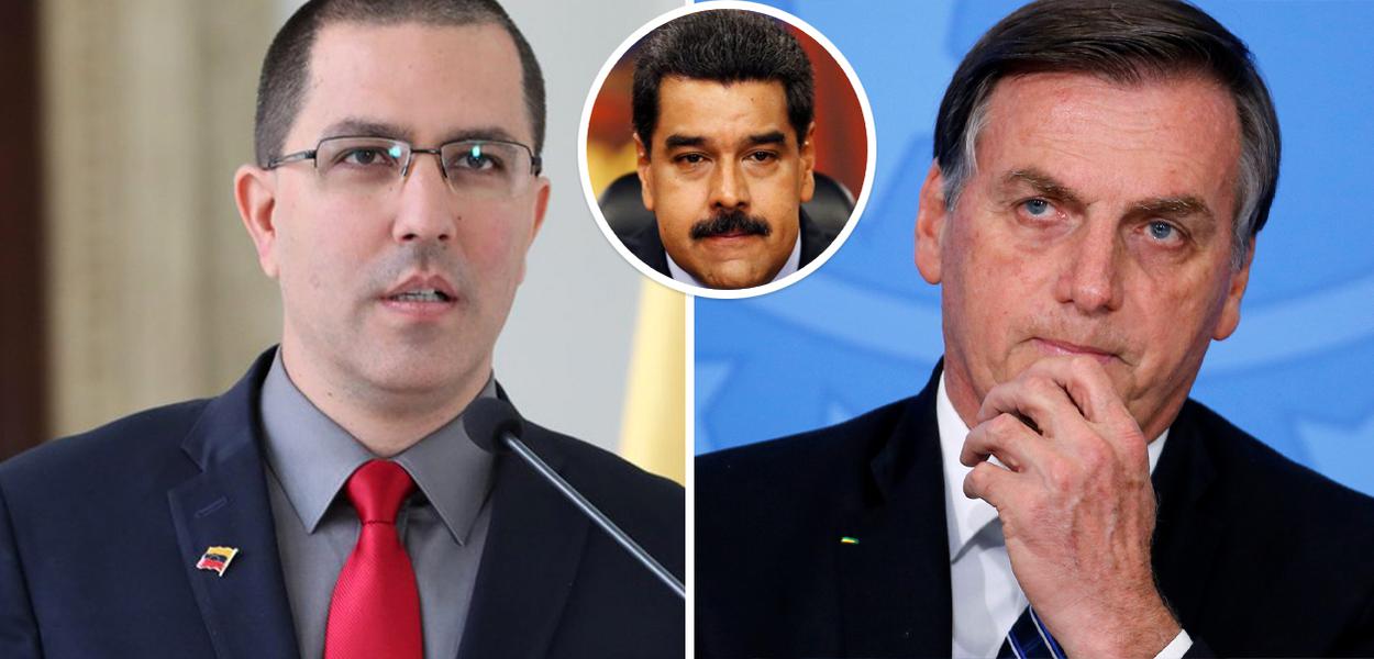 Jorge Arreaza, Maduro e Bolsonaro