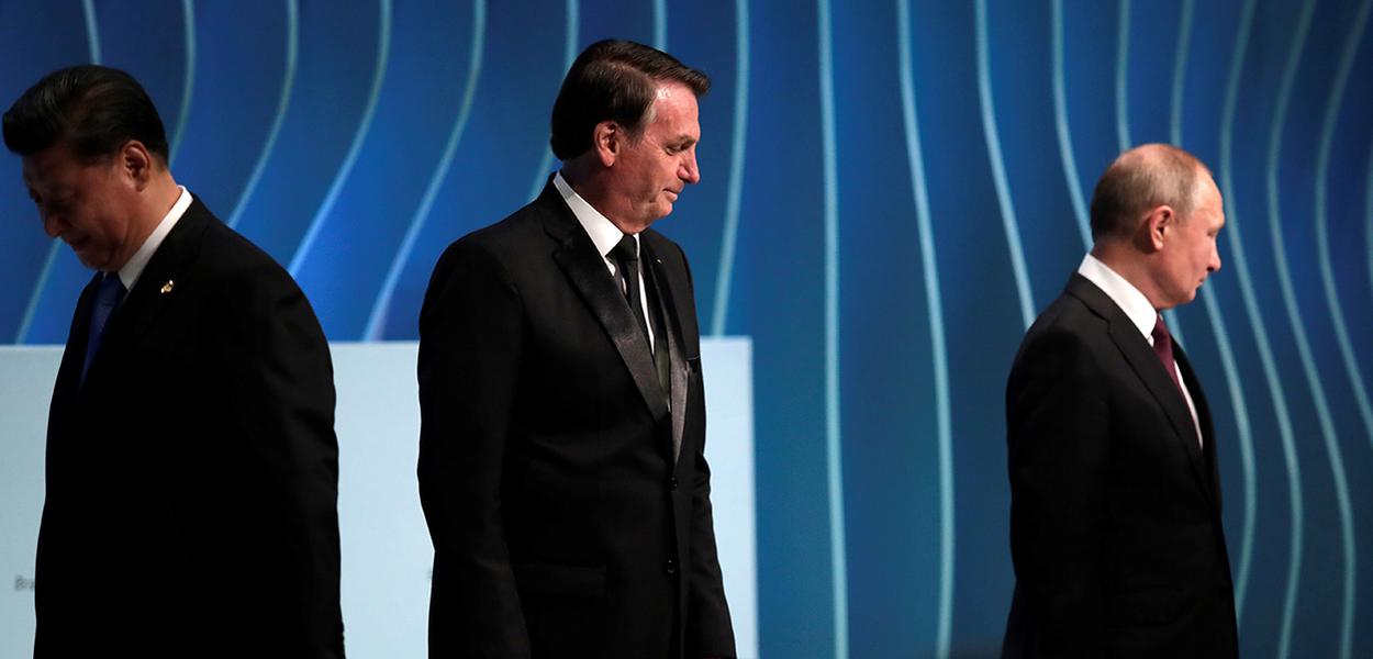 Bolsonaro, Xi e Putin em Fórum Empresarial dos Brics em Brasília
