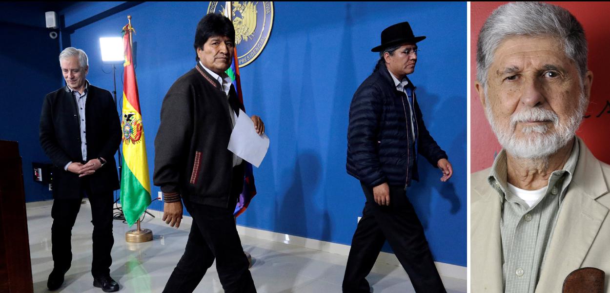 Evo Morales e Celso Amorim