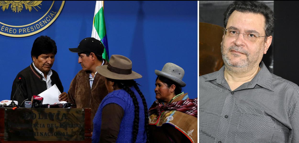 Evo Morales e Rui Costa Pimenta