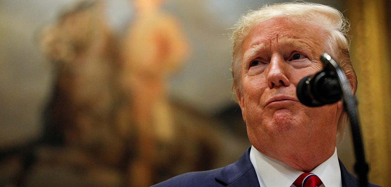 Presidente dos EUA, Donald Trump, na Casa Branca