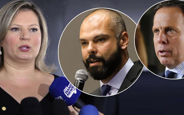 Joice Hasselmann, Bruno Covas e João Doria