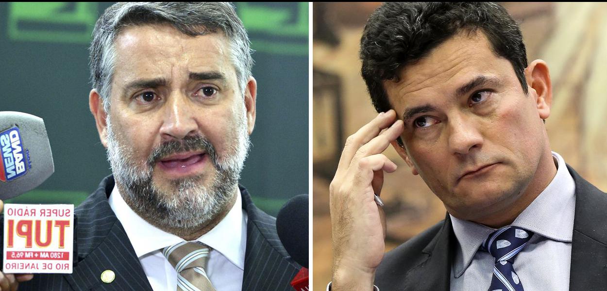 Deputado Paulo Pimenta e ministro Sergio Moro