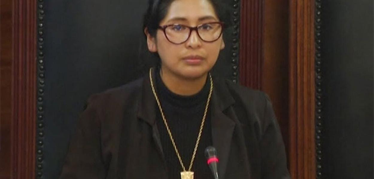 Senadora boliviana Eva Copa