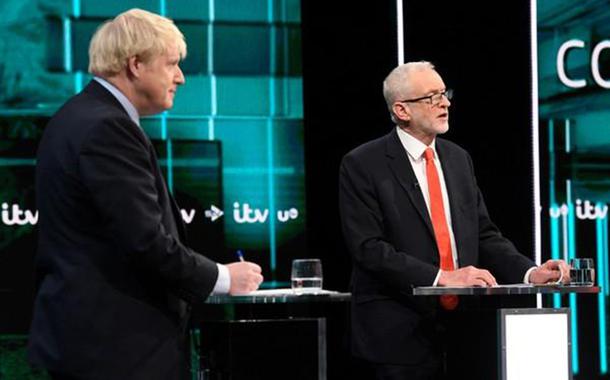 Boris Johnson e Jeremy Corbyn participam de debate antes da eleição geral