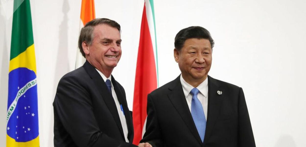 Jair Bolsonaro e Xi Jinping