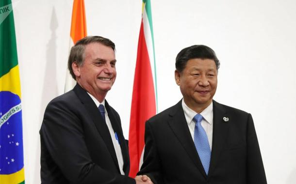 Jair Bolsonaro e Xi Jinping