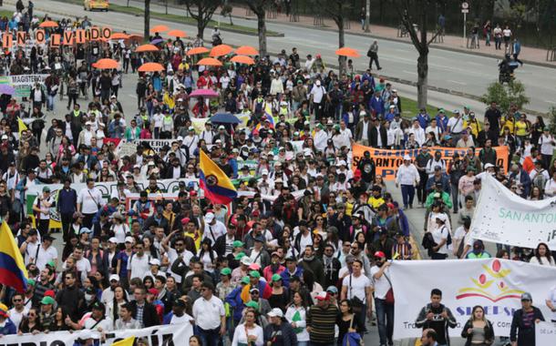 Protestos na Colômbia