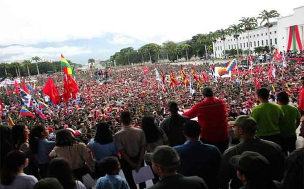 Manifestação estudantil na Venezuela